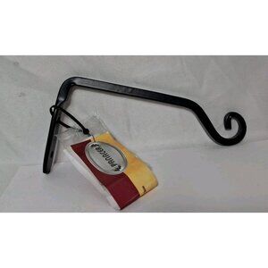 Panacea Straight Plant Hook, Black, Wrought Iron, 3-1/4 in. H,  89406